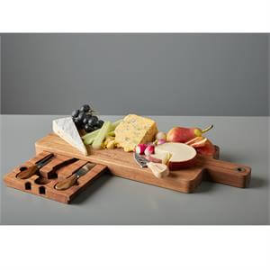 Denby Serve by James Martin 4 Piece Cheeseboard Paddle Kit